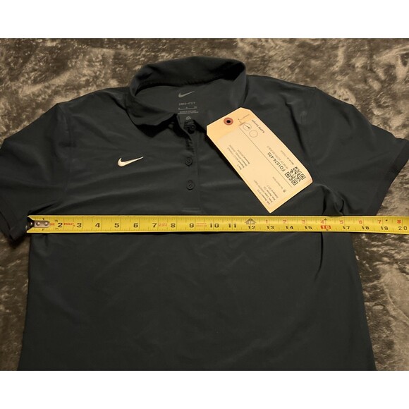 Small Nike Dri-Fit Victory S/S Shirt Polo Short Sleeve Golf Fq1574-478 Blue - Picture 8 of 9
